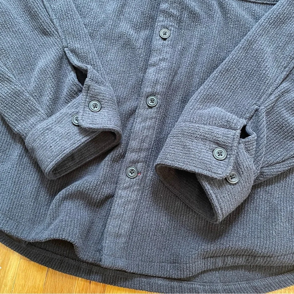 Coleman Shacket Button Down Shirt Mens Size XL Grey Lightweight Jacket Soft Rib - Picture 5 of 9